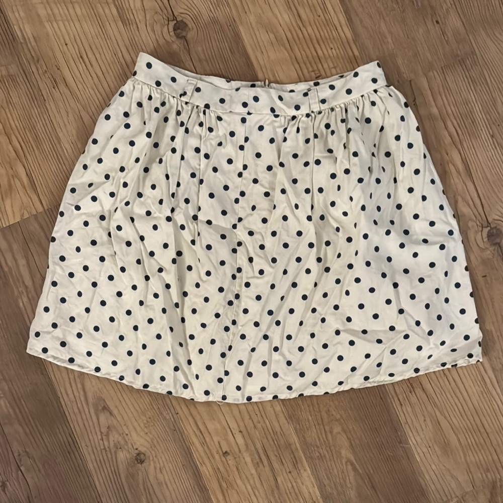 Lands End Canvas 1963 Polka Dot Skirt Size 4